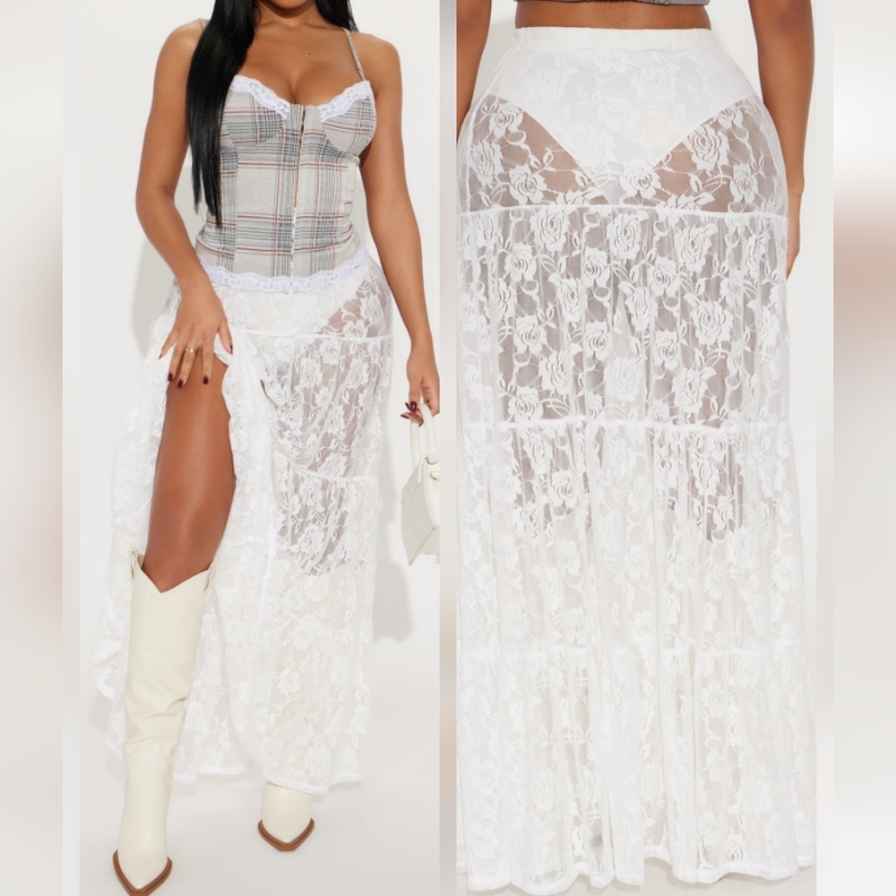 Lace Tiered Skirt